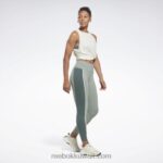 نحيف الانسجام الأخضر لوكس كولون بلوك بخصر مرتفع Reebok 0NZ0F525 - Image 2