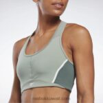 نحيف الانسجام الأخضر لوكس متسابق حمالة صدر مبطن كولوربلوك Reebok 0NZ0F658 - Image 4