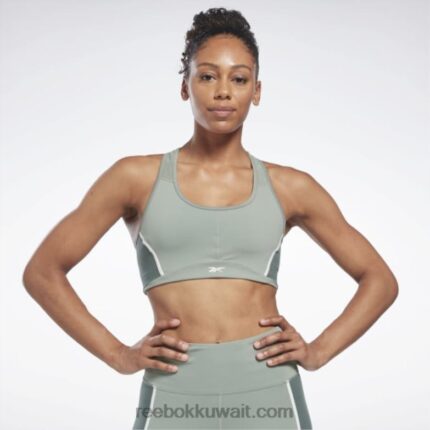 نحيف الانسجام الأخضر لوكس متسابق حمالة صدر مبطن كولوربلوك Reebok 0NZ0F658