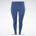 نحيف الباتيك الأزرق طماق لوكس (حجم كبير) Reebok 0NZ0F772 - Image 6