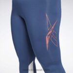 نحيف الباتيك الأزرق طماق ناقلات جاهزة للتمارين الرياضية (حجم كبير) Reebok 0NZ0F900 - Image 4