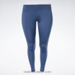 نحيف الباتيك الأزرق طماق ناقلات جاهزة للتمارين الرياضية (حجم كبير) Reebok 0NZ0F900 - Image 6