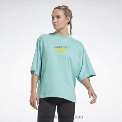 نحيف البط البري شبه الكلاسيكي تي شيرت بطبقات من لي ميلز Reebok 0NZ0F720