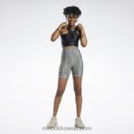 نحيف البيج الحديث شورت كاردي بي ليغينغ بخصر مرتفع Reebok 0NZ0F719 - Image 3
