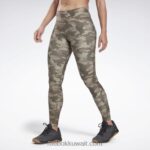 نحيف الجيش الأخضر كولون لوكس بطبعة مموهة جريئة Reebok 0NZ0F642