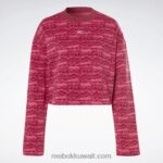 نحيف السعي الوردي طبعت myt طويلة الأكمام التستر Reebok 0NZ0F990 - Image 6