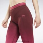 نحيف المارون / المطاردة الوردي متحده اللياقة البدنية طماق عالية السلس Reebok 0NZ0F882 - Image 4