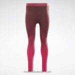 نحيف المارون / المطاردة الوردي متحده اللياقة البدنية طماق عالية السلس Reebok 0NZ0F882 - Image 6