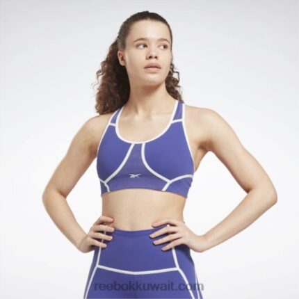 نحيف جريئة الأرجواني حمالة صدر لوكس متسابق مبطنة بالألوان Reebok 0NZ0F789