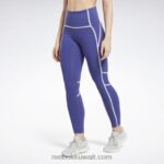 نحيف جريئة الأرجواني لوكس كولون بلوك بخصر مرتفع Reebok 0NZ0F430