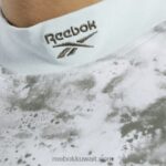 نحيف حكيم خفيف تي شيرت قصير الأكمام بطبعة بقع سحابة كلاسيكية Reebok 0NZ0F984 - Image 4