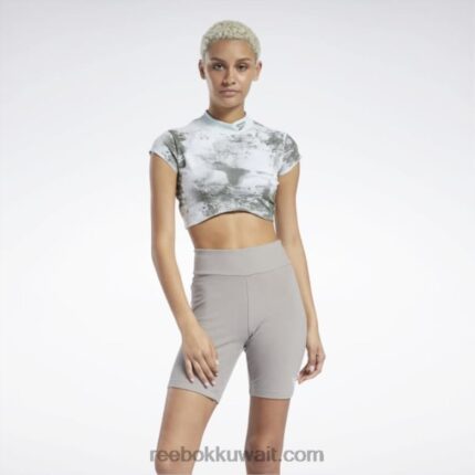 نحيف حكيم خفيف تي شيرت قصير الأكمام بطبعة بقع سحابة كلاسيكية Reebok 0NZ0F984