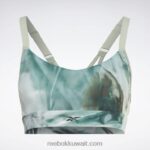 نحيف حكيم خفيف لوكس حمالة صدر رياضية مطبوعة بحمالات رفيعة Reebok 0NZ0F983 - Image 6