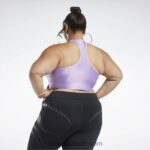 نحيف حيرة الأرجواني تانك توب قصير كتف واحد من كاردي بي (مقاس كبير) Reebok 0NZ0F461 - Image 2