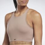 نحيف رمادي داكن حمالة صدر رياضية يوجا طويلة Reebok 0NZ0F659 - Image 4