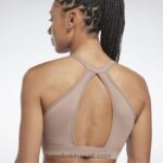 نحيف رمادي داكن حمالة صدر رياضية يوجا طويلة Reebok 0NZ0F659 - Image 5