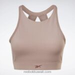 نحيف رمادي داكن حمالة صدر رياضية يوجا طويلة Reebok 0NZ0F659 - Image 6