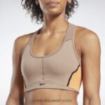 نحيف رمادي داكن لوكس متسابق حمالة صدر مبطن كولوربلوك Reebok 0NZ0F682 - Image 4