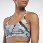نحيف رمادي نقي 3 حمالة صدر جريئة مطبوعة بحمالات رفيعة من لوكس Reebok 0NZ0F508 - Image 4