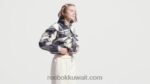 نحيف رمادي نقي 5 كنزة شتوية كلاسيكية بطبعة نصف سحاب Reebok 0NZ0F848 - Image 2