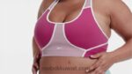 نحيف شبه وردي فخور حمالة صدر لوكس ريسر مبطنة بألوان متداخلة (حجم كبير) Reebok 0NZ0F804 - Image 2