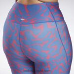 نحيف شبه وردي فخور طماق مطبوعة جاهزة للتمارين الرياضية (حجم كبير) Reebok 0NZ0F667 - Image 4