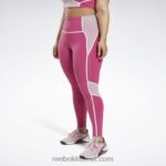 نحيف شبه وردي فخور كولون لوكس بخصر مرتفع (قياس كبير) Reebok 0NZ0F651