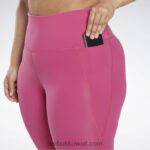 نحيف شبه وردي فخور كولون لوكس عالي الخصر (حجم كبير) Reebok 0NZ0F831 - Image 4