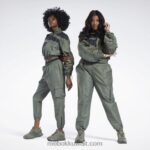 نحيف صياد الأخضر سترة كاردي ب الساتان المنسوجة Reebok 0NZ0F940 - Image 4