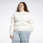 نحيف غير مصبوغ كنزة صباغة طبيعية كلاسيكية (حجم كبير) Reebok 0NZ0F904
