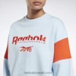 نحيف فريش بلو f17-r فيكتوريا بيكهام سويت شيرت برسومات Reebok 0NZ0F543 - Image 4