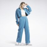 نحيف فولاذي أزرق s23-r سروال واسع الساق عكسي الصوف الكلاسيكي Reebok 0NZ0F524 - Image 4