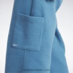 نحيف فولاذي أزرق s23-r سروال واسع الساق عكسي الصوف الكلاسيكي Reebok 0NZ0F524 - Image 5