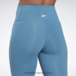 نحيف فولاذي أزرق s23-r كولون لوكس بخصر مرتفع Reebok 0NZ0F281 - Image 4