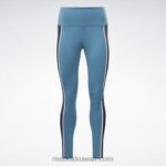 نحيف فولاذي أزرق s23-r لوكس كولون بلوك بخصر مرتفع Reebok 0NZ0F522 - Image 6
