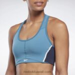 نحيف فولاذي أزرق s23-r لوكس متسابق حمالة صدر مبطن كولوربلوك Reebok 0NZ0F778 - Image 4
