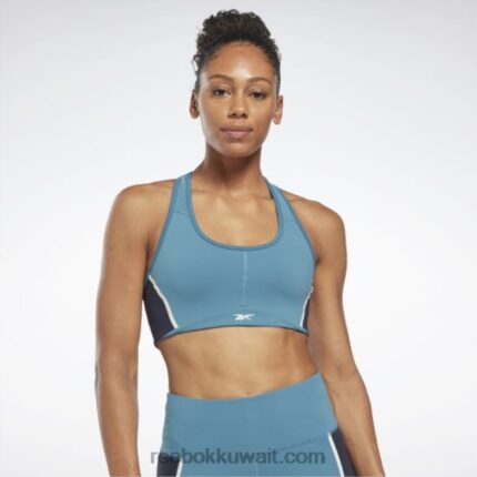 نحيف فولاذي أزرق s23-r لوكس متسابق حمالة صدر مبطن كولوربلوك Reebok 0NZ0F778