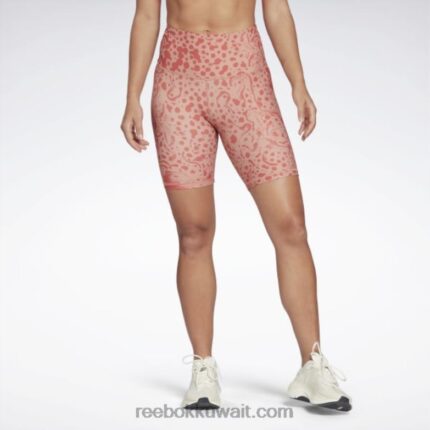 نحيف كانيون كورال شورت لوكس عصري بخصر مرتفع بطبعة سفاري Reebok 0NZ0F736