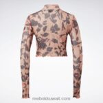 نحيف كانيون كورال قميص شبكي بأكمام طويلة وطبعة أزهار كلاسيكية Reebok 0NZ0F706 - Image 9