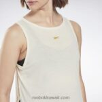 نحيف كلاسيكي أبيض أعلى خزان الأمومة Reebok 0NZ0F897 - Image 5