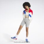 نحيف كلاسيكي أبيض سترة المسار الكلاسيكية الامتياز Reebok 0NZ0F318 - Image 6