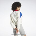 نحيف كلاسيكي أبيض سترة المسار الكلاسيكية الامتياز Reebok 0NZ0F318 - Image 8