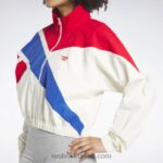 نحيف كلاسيكي أبيض سترة المسار الكلاسيكية الامتياز Reebok 0NZ0F318 - Image 9
