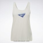 نحيف كلاسيكي أبيض ليه ميلز سوبريميوم بغطاء علوي للدبابات Reebok 0NZ0F792 - Image 6