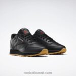 نحيف كور أسود / رمادي نقي 5 / ريبوك صمغ المطاط 03 أحذية جلدية كلاسيكية Reebok 0NZ0F193 - Image 3