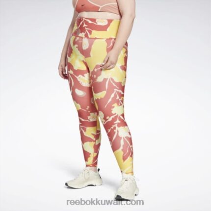 نحيف مادة شفافة طماق مطبوعة myt (حجم كبير) Reebok 0NZ0F894
