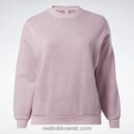 نحيف منقوع أرجواني كنزة صباغة طبيعية كلاسيكية (حجم كبير) Reebok 0NZ0F903 - Image 8