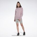 نحيف منقوع أرجواني لوكس هوديي كبير الحجم Reebok 0NZ0F427 - Image 3