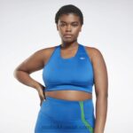 نحيف ناقلات الأزرق أساسيات الجري حمالة صدر عالية التأثير (حجم كبير) Reebok 0NZ0F844