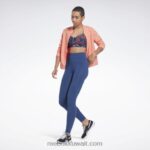 نحيف ناقلات البحرية لوكس حمالة صدر رياضية مطبوعة بنقشة الطبيعة Reebok 0NZ0F695 - Image 2